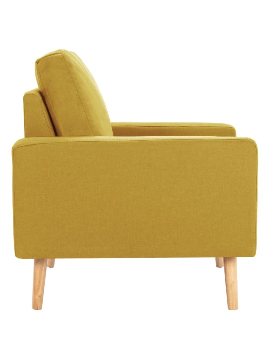 Křeslo žluté textil