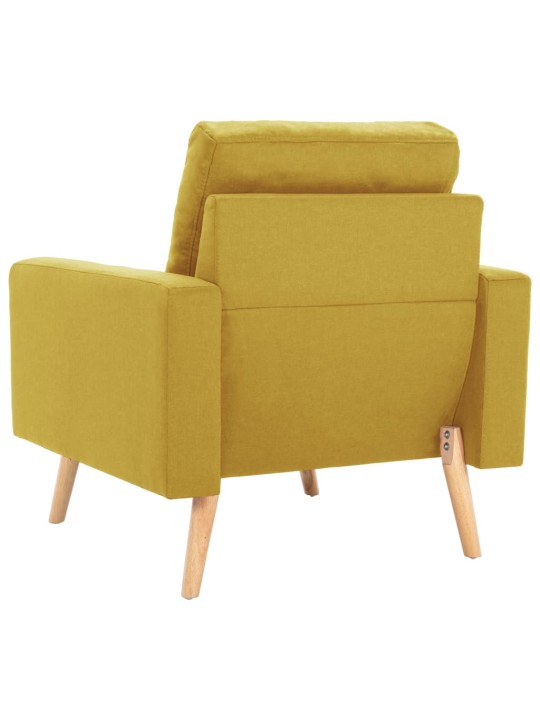 Křeslo žluté textil