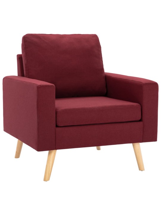 Křeslo vínové textil
