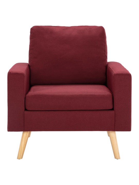 Křeslo vínové textil
