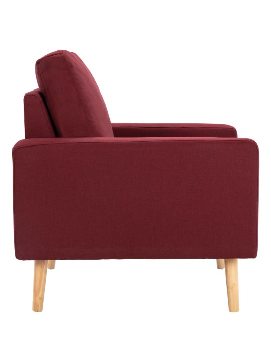 Křeslo vínové textil
