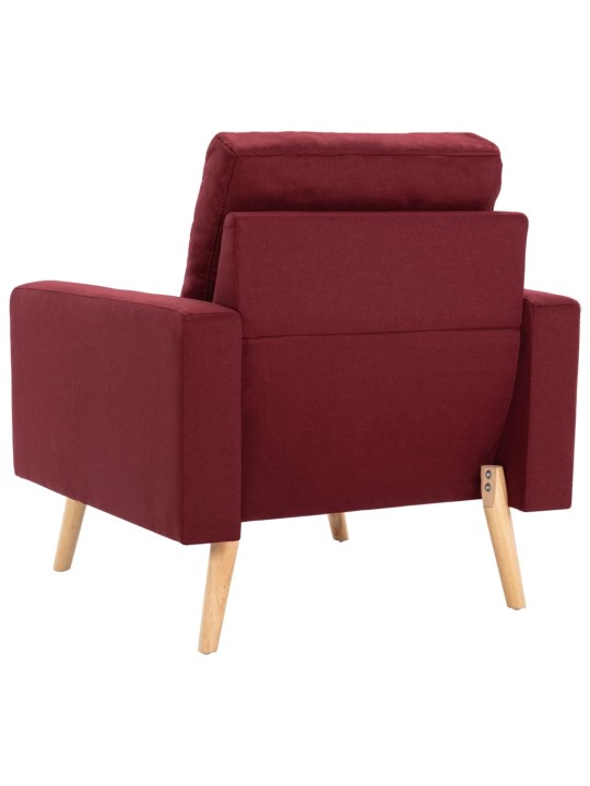 Křeslo vínové textil
