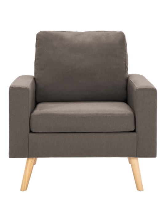 Křeslo taupe textil