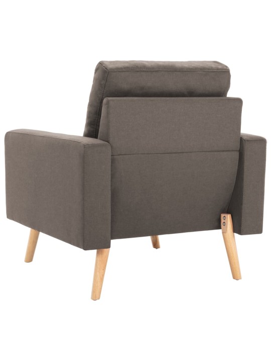 Křeslo taupe textil