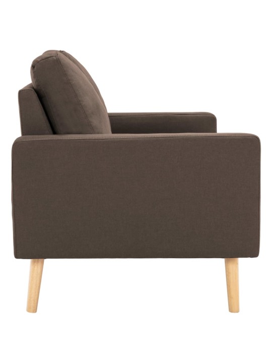 2místná pohovka hnědá textil