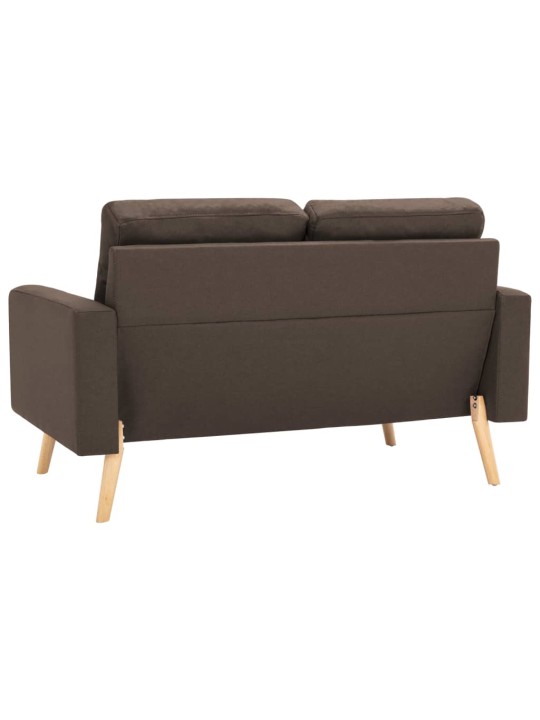 2místná pohovka hnědá textil