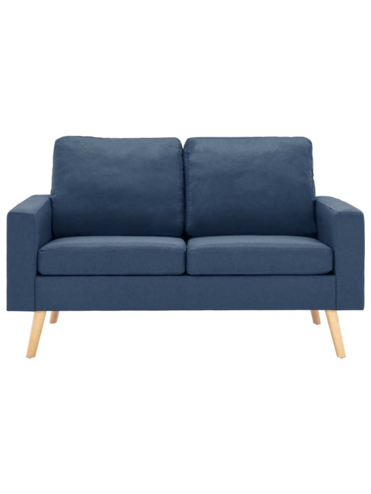2místná pohovka modrá textil