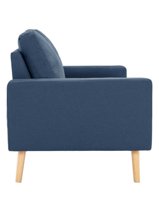 2místná pohovka modrá textil