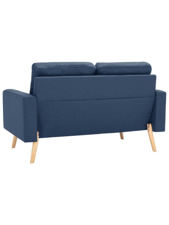 2místná pohovka modrá textil