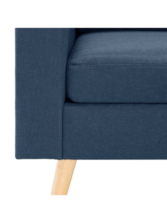 2místná pohovka modrá textil