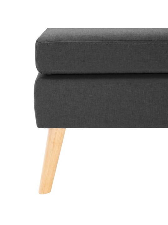 Podnožka tmavě šedá textil