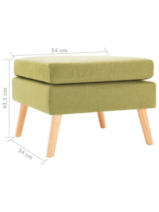 Podnožka zelená textil