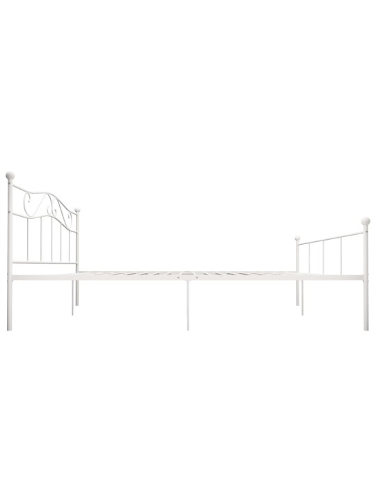 Rám postele bílý kov 180 x 200 cm