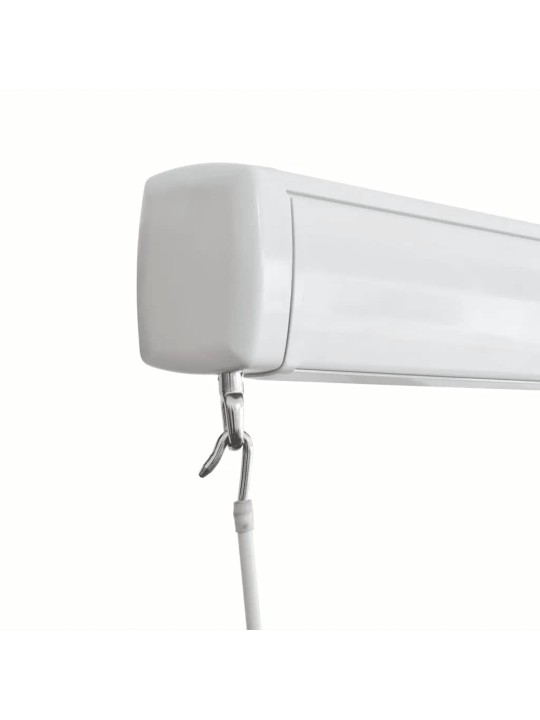 Kazetová markýza na ruční ovládání 350 x 250 cm modro-bílá