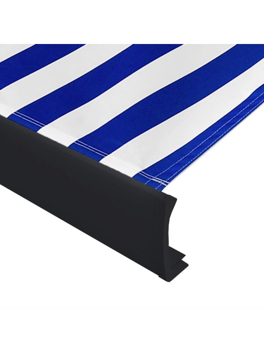 Kazetová markýza s motorem 450 x 300 cm modrá a bílá