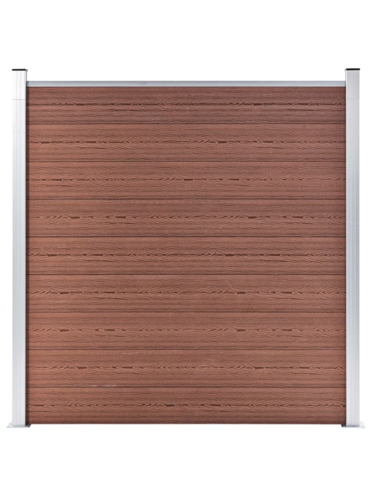 Zahradní plot WPC 1 564 x 186 cm hnědý