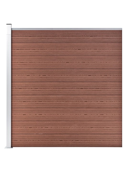 Zahradní plot WPC 1 564 x 186 cm hnědý