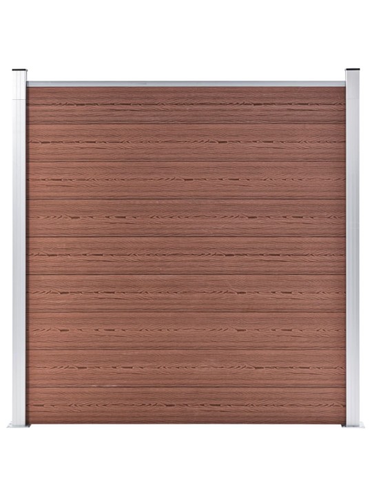 Zahradní plot WPC 1737 x 186 cm hnědý