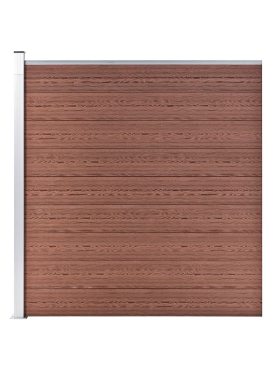 Zahradní plot WPC 1737 x 186 cm hnědý