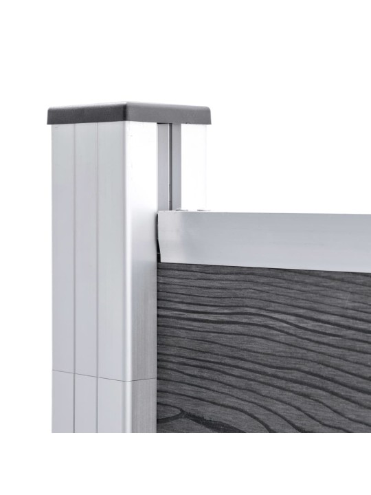 Zahradní plot WPC 526 x 106 cm šedý