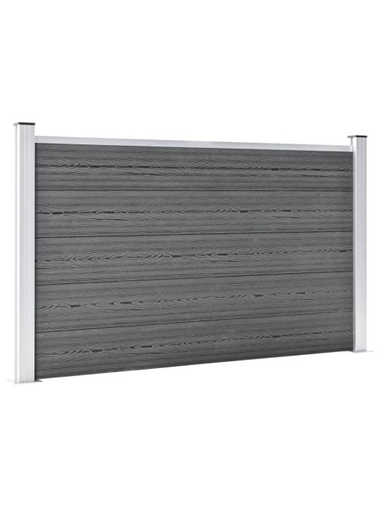 Zahradní plot WPC 699 x 106 cm šedý