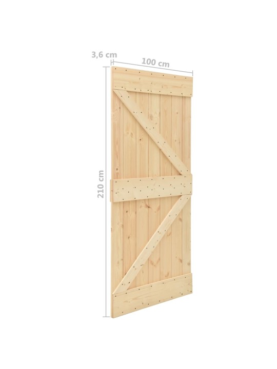 Dveře 100 x 210 masivní borové dřevo