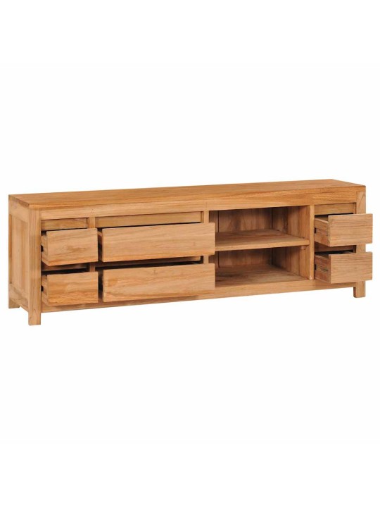Tv stolek 120 x 30 x 40 cm masivní teakové dřevo