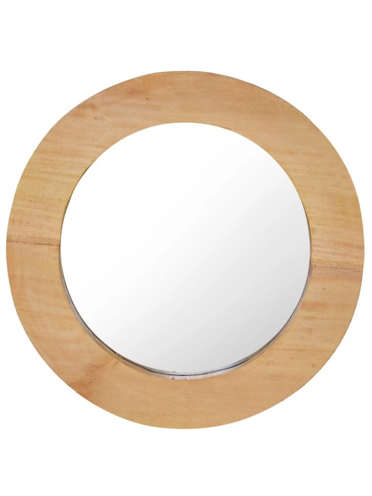 Nástěnné zrcadlo 40 cm teak kulaté