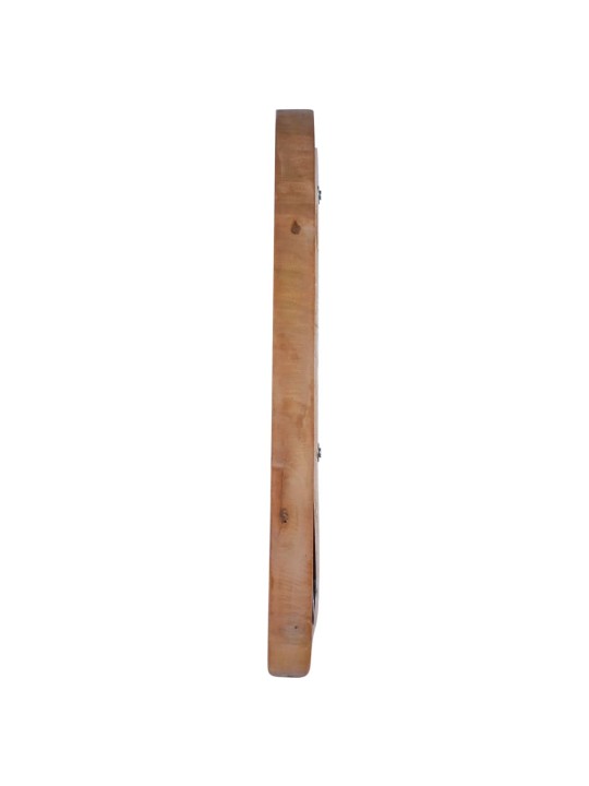 Nástěnné zrcadlo 40 cm teak kulaté