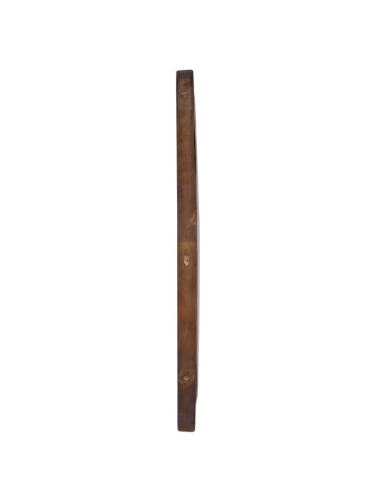 Nástěnné zrcadlo 60 cm teak kulaté