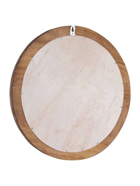 Nástěnné zrcadlo 60 cm teak kulaté
