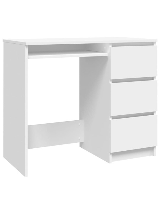 Psací stůl bílý 90 x 45 x 76 cm kompozitní dřevo