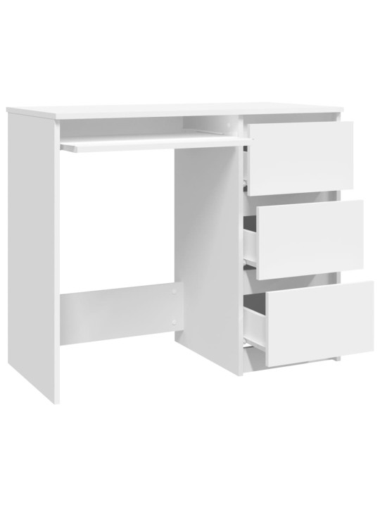 Psací stůl bílý 90 x 45 x 76 cm kompozitní dřevo