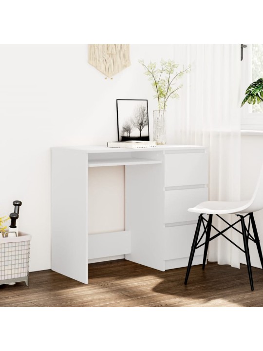 Psací stůl bílý 90 x 45 x 76 cm kompozitní dřevo