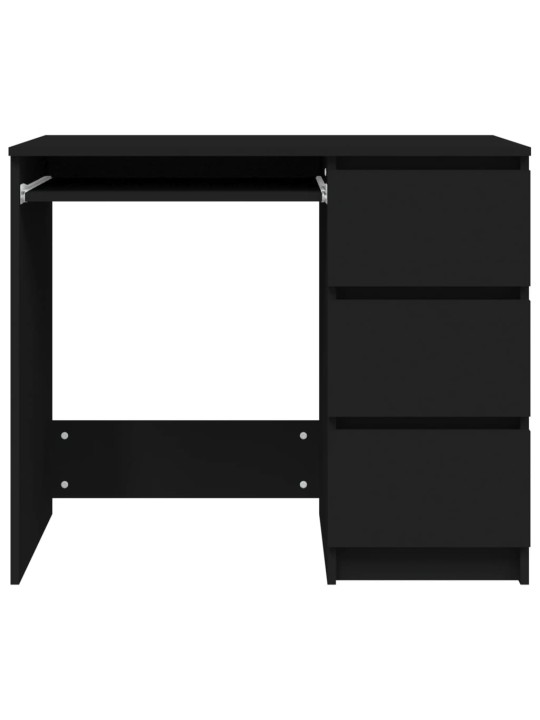 Psací stůl černý 90 x 45 x 76 cm kompozitní dřevo