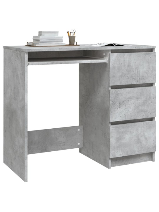 Psací stůl betonově šedý 90 x 45 x 76 cm kompozitní dřevo