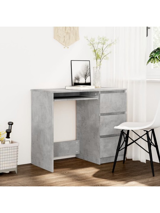 Psací stůl betonově šedý 90 x 45 x 76 cm kompozitní dřevo