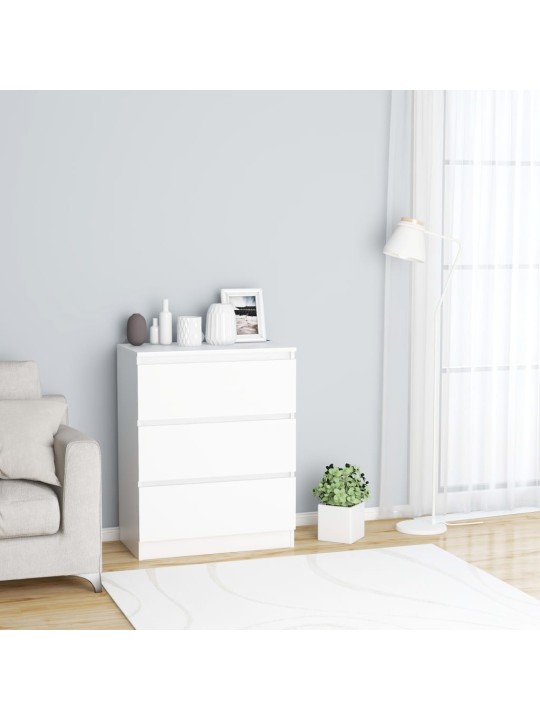Příborník bílý 60 x 35 x 76 cm kompozitní dřevo