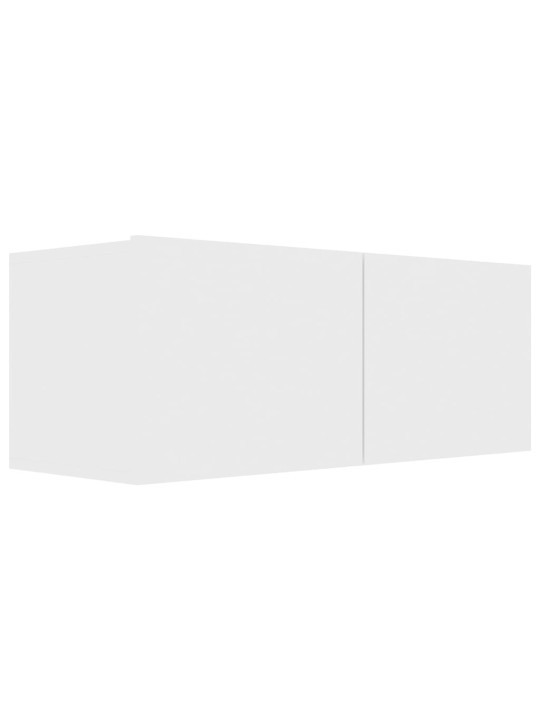 TV stolek bílý 80x30x30 cm kompozitní dřevo