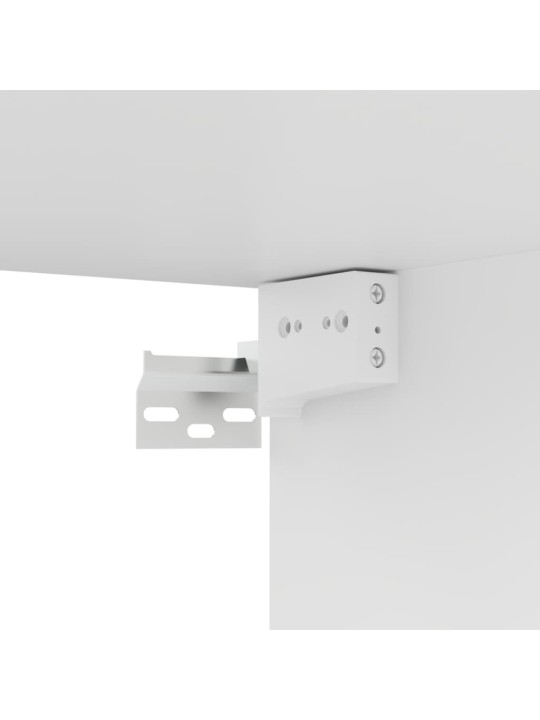 TV stolek bílý 80x30x30 cm kompozitní dřevo