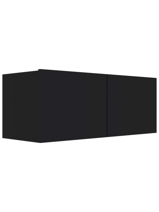 TV stolek černý 80x30x30 cm kompozitní dřevo