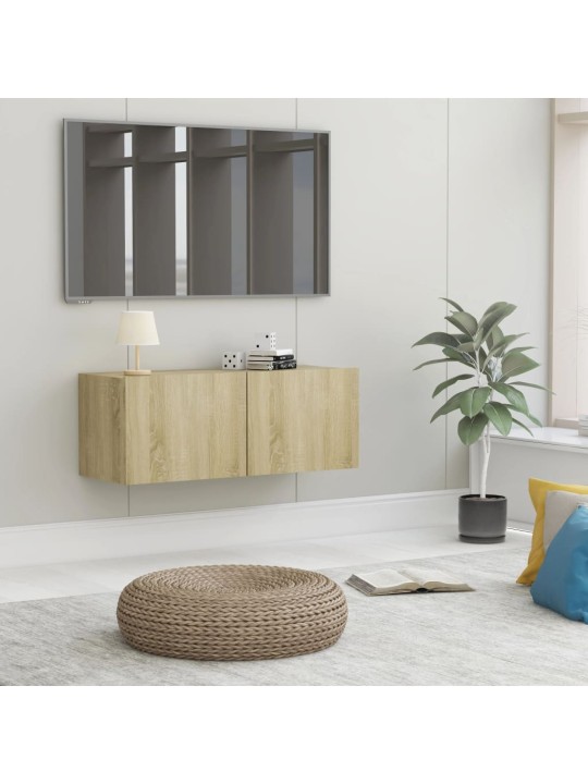 TV stolek dub sonoma 80x30x30 cm kompozitní dřevo