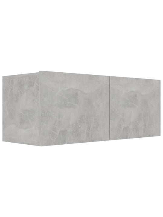 TV stolek betonově šedý 80x30x30 cm kompozitní dřevo