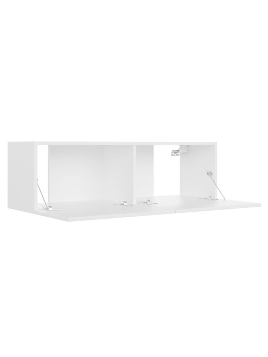TV stolek bílý 100x30x30 cm kompozitní dřevo