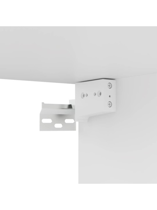 TV stolek bílý 100x30x30 cm kompozitní dřevo