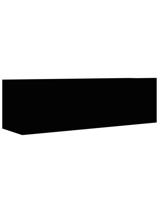 TV stolek černý 100x30x30 cm kompozitní dřevo