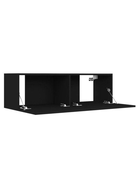 TV stolek černý 100x30x30 cm kompozitní dřevo