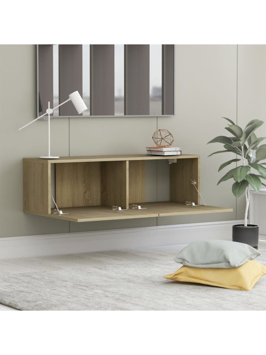 TV stolek dub sonoma 100x30x30 cm kompozitní dřevo