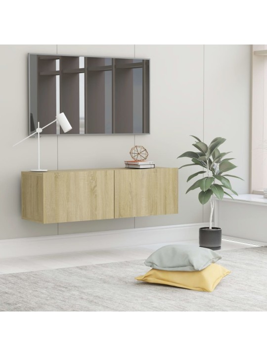 TV stolek dub sonoma 100x30x30 cm kompozitní dřevo