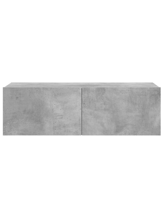 TV stolek betonově šedý 100x30x30 cm kompozitní dřevo
